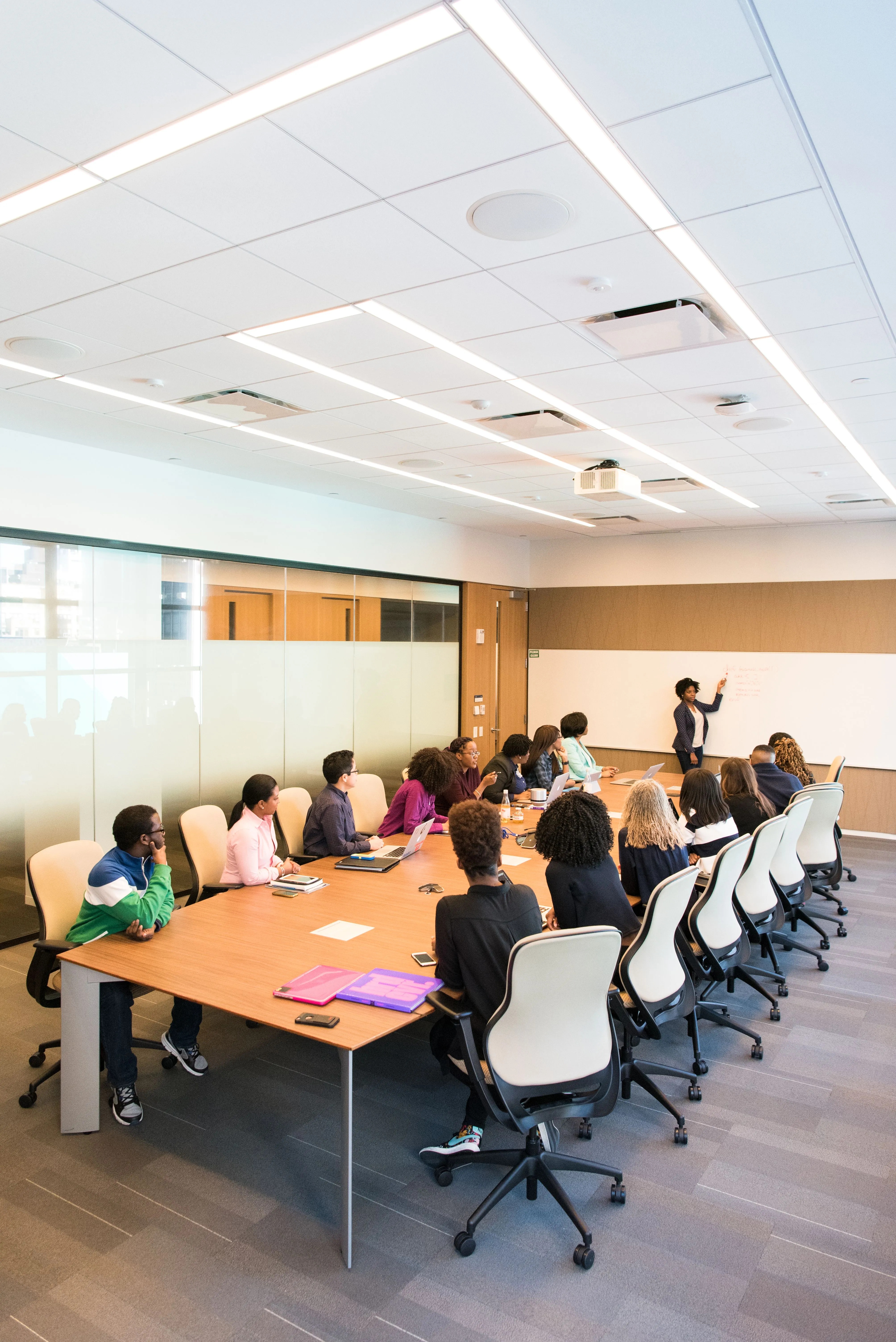 Corporate office boardroom interior design Bangalore